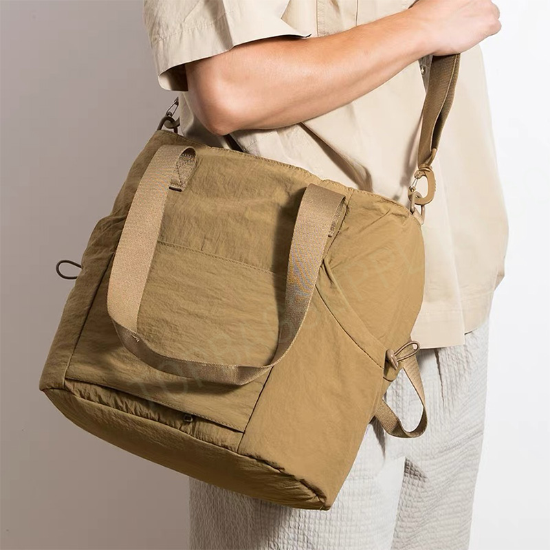 Large Capacity Tote Bag Khaki - Image 5
