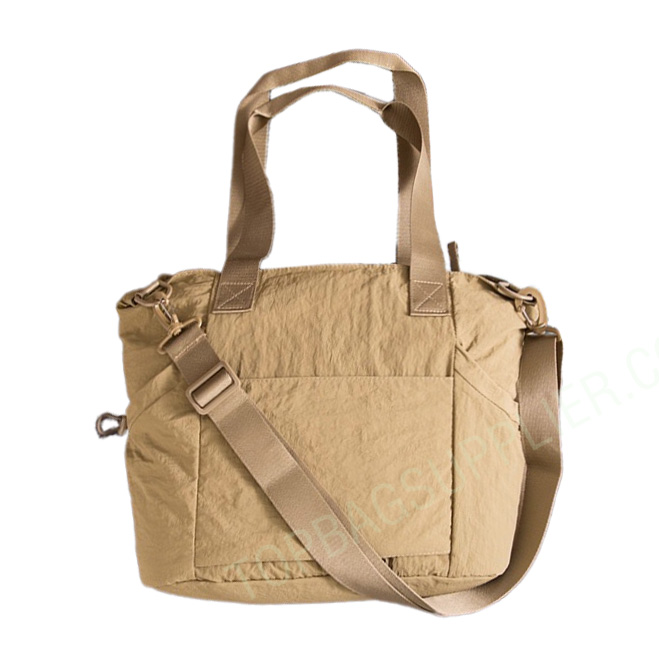 Large Capacity Tote Bag Khaki - Image 3