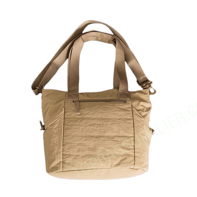Large Capacity Tote Bag Khaki - Image 4